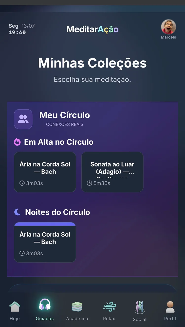 Em Alta no Círculo — faixas mais praticadas entre amigos